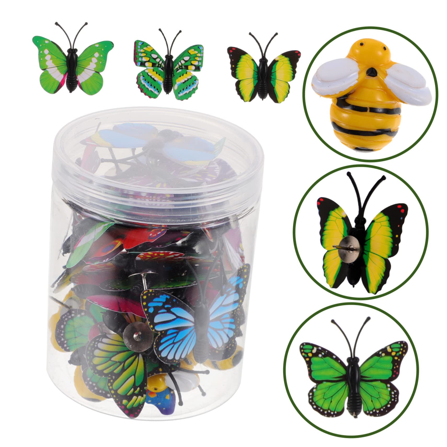 TEHAUX 120piezas Chinchetas Decorativas De Abeja y para Tablero De Corcho De Multifuncionales para Fotos y Notas para Decoración De Paredes y Mapas