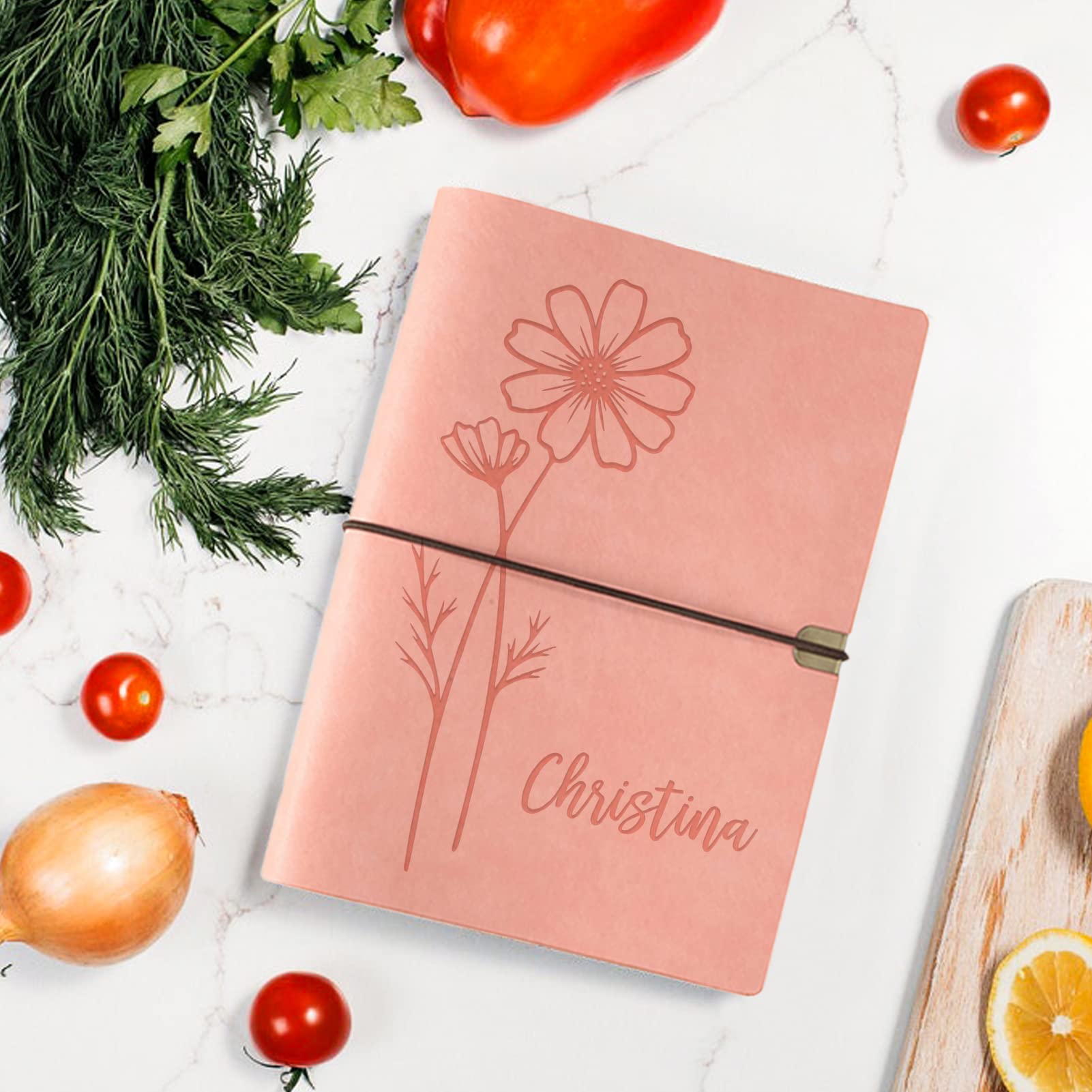 Personalized Leather Journal Notebook, Mother's Day Gift, Customized Notebooks for Women, Custom Journals to Write in, Diary for Women, Handmade Gift for Her, Sister, Girl, Grandma, Mom, Girl Friend