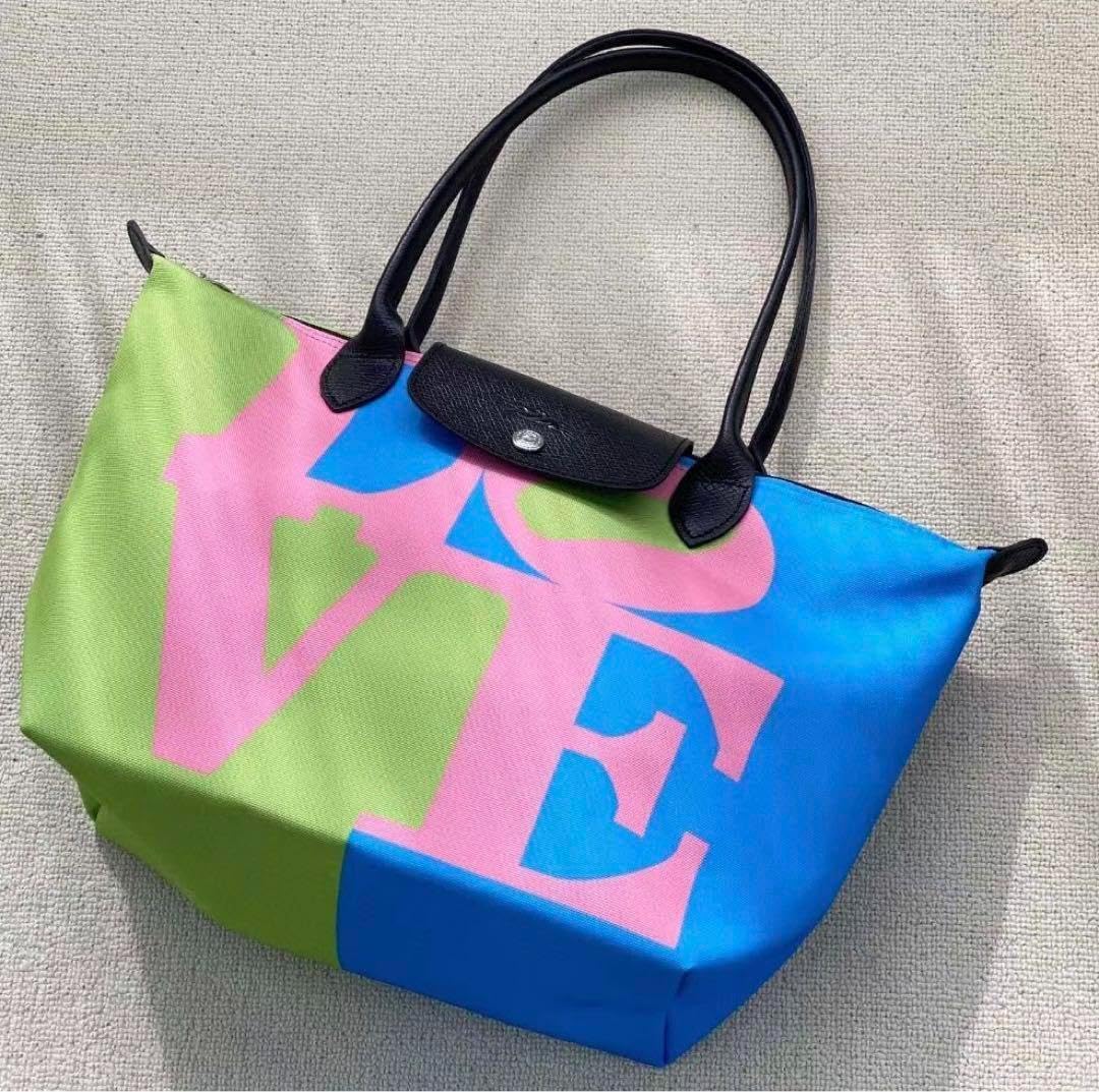 新品】ロンシャン×ロバート・インディアナ限定コラボM、トートバッグ