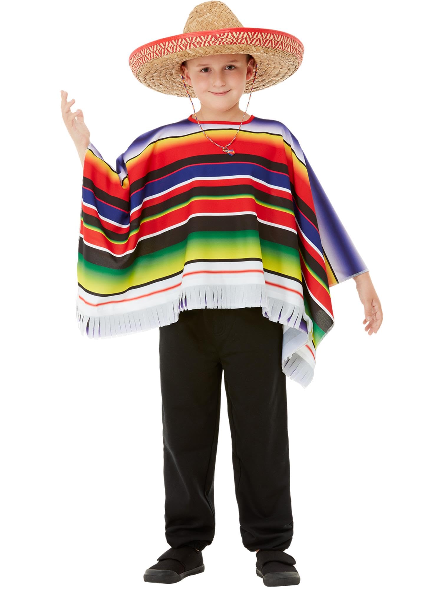 Poncho Multicolore Halloween pour Enfants - Déguisement Festif