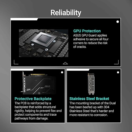 ASUS Dual GeForce RTX 5050 8GB GDDR6 OC Edition (PCIe 5.0, 8GB GDDR6, DLSS 4, HDMI 2.1b, DisplayPort 2.1b, 2-slot, Axial-tech fan design, 0dB technology, Dual BIOS) - 4