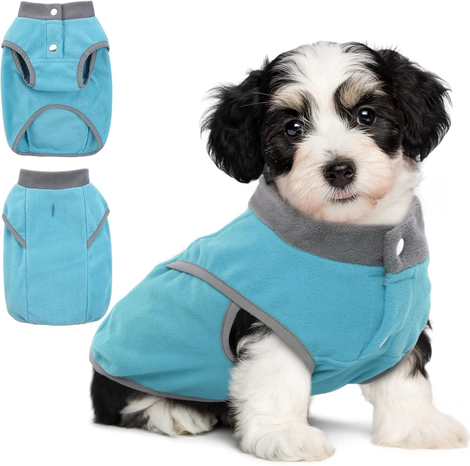 QBLEEV Fleece Dog Sweater for Small Dogs, Dog Christmas