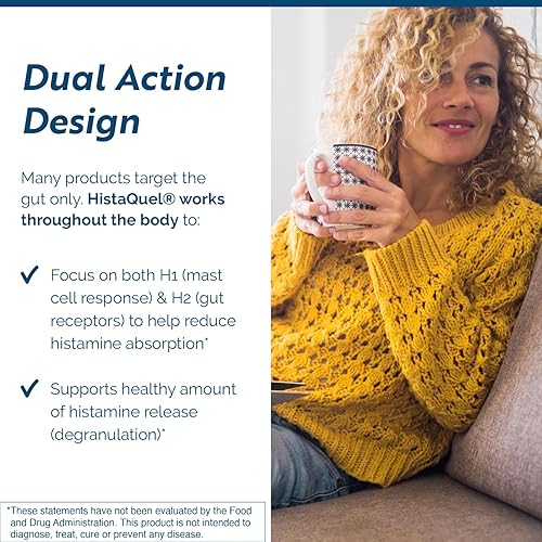 Miniatura 4 de Researched Nutritionals HistaQuel - Soporte de mastocitos - Apoya la producción normal de histamina y la respuesta del sistema inmunológico con