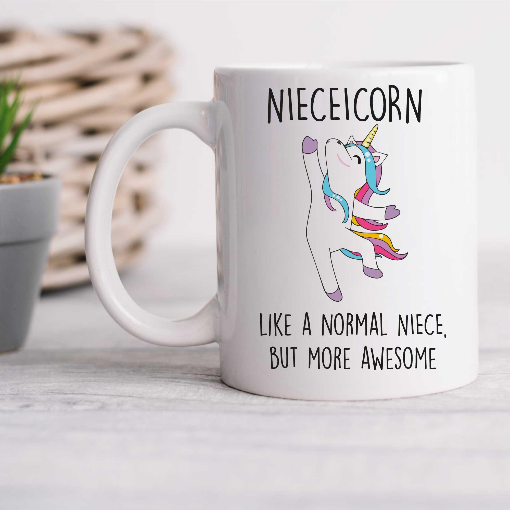 60 Second Makeover Men's White Limited Nieceicorn Mug Niece Unicorn Christmas Birthday Funny Mug Present