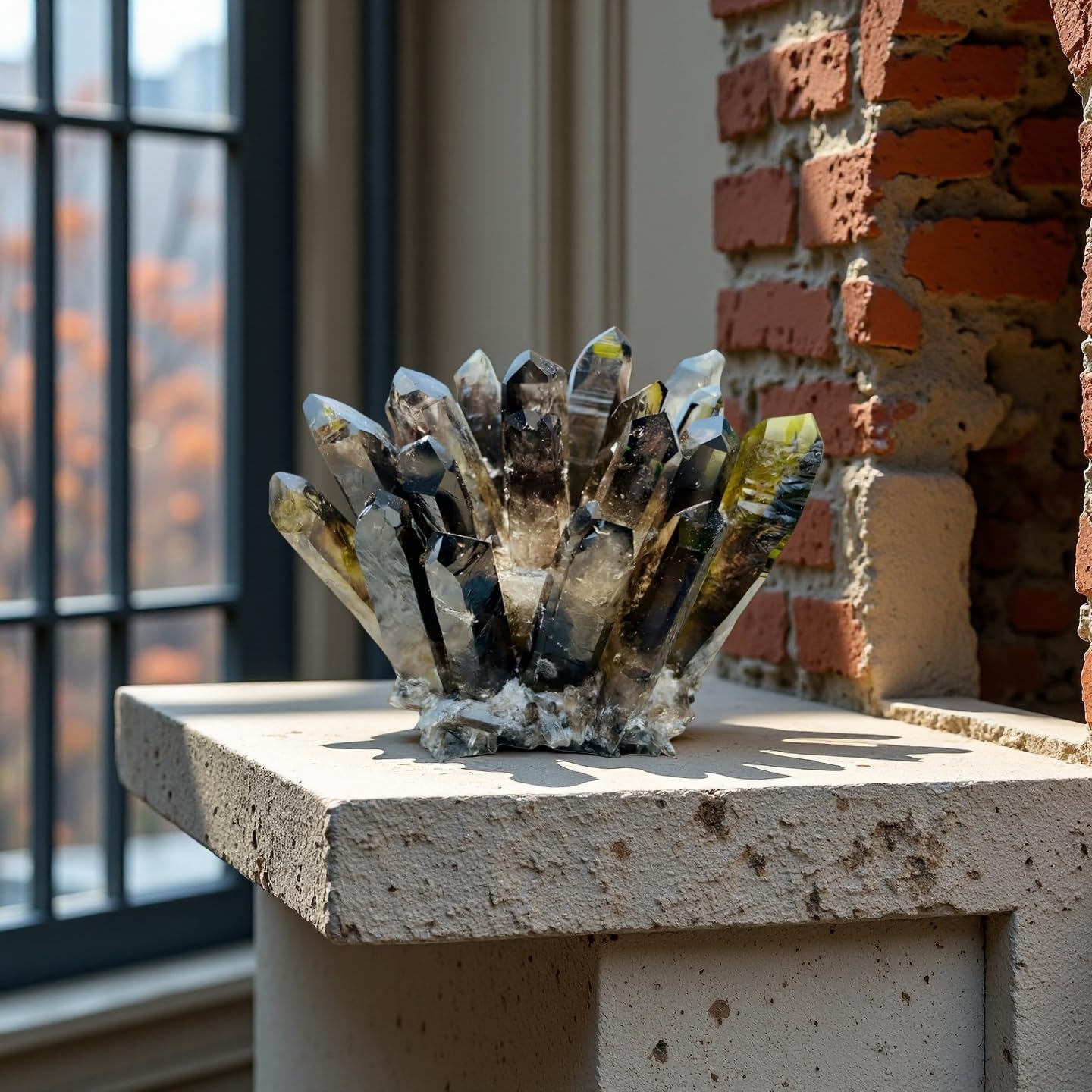 Smoky Quartz Crystal Cluster Large Quartz Crystal Cluster Natural Healing Stones Crystal Quartz Cluster Natural Crystal Quartz Stones for Relaxation Crystal Quartz Cluster