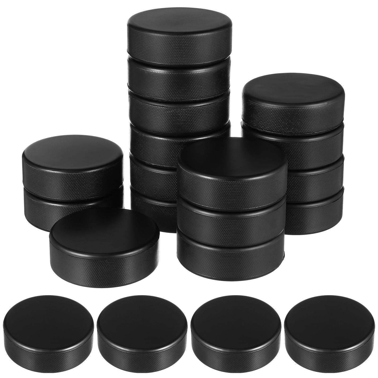 Milisten Pu Schaumstoff Eishockeypucks Stoßdämpfend, Schwarz