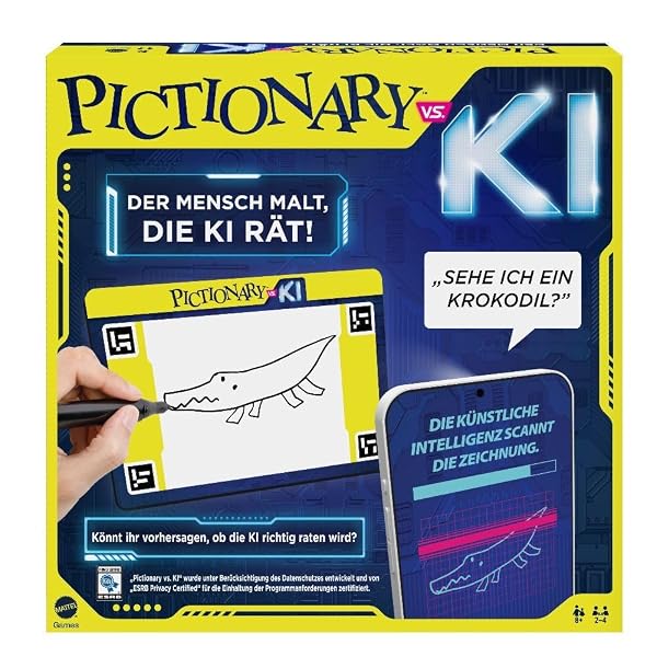 Mattel Games Pictionary VS AI, Versione: Tedesco, HYH74