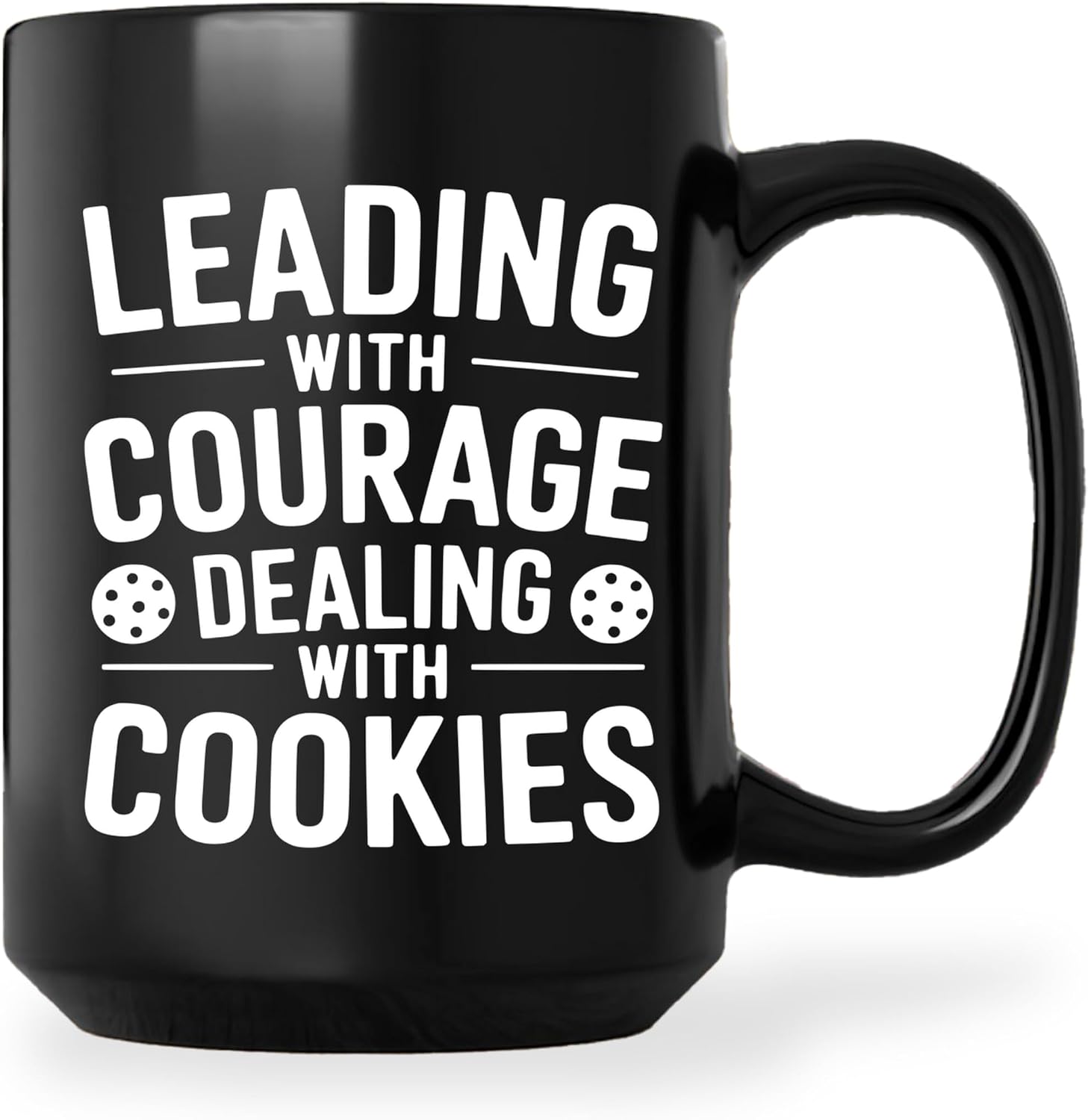 Scout Coffee Mug 15oz Black -Cookies - Gift for Scout Leader