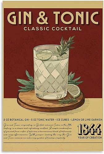 Miniatura 1 de Póster de cóctel con impresión de bar, arte de pared, lienzo vintage, vino, impresiones artísticas clásicas, impresión retro, accesorios de bar,