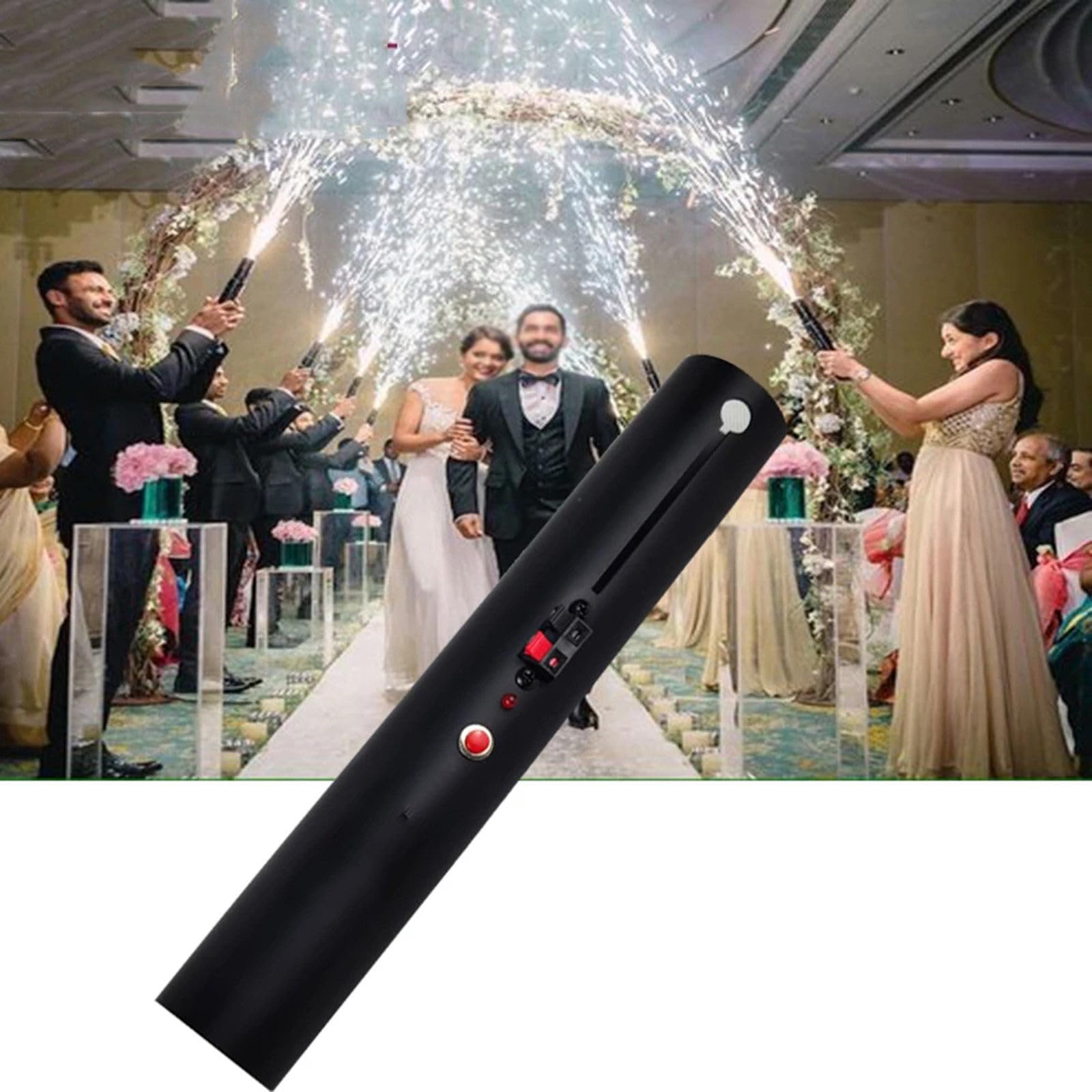 Máquina portátil de fuegos artificiales fríos electrónicos, fuegos artificiales para escenarios, máquina de fuegos artificiales fríos de mano adecuada para bodas, bares y escenarios