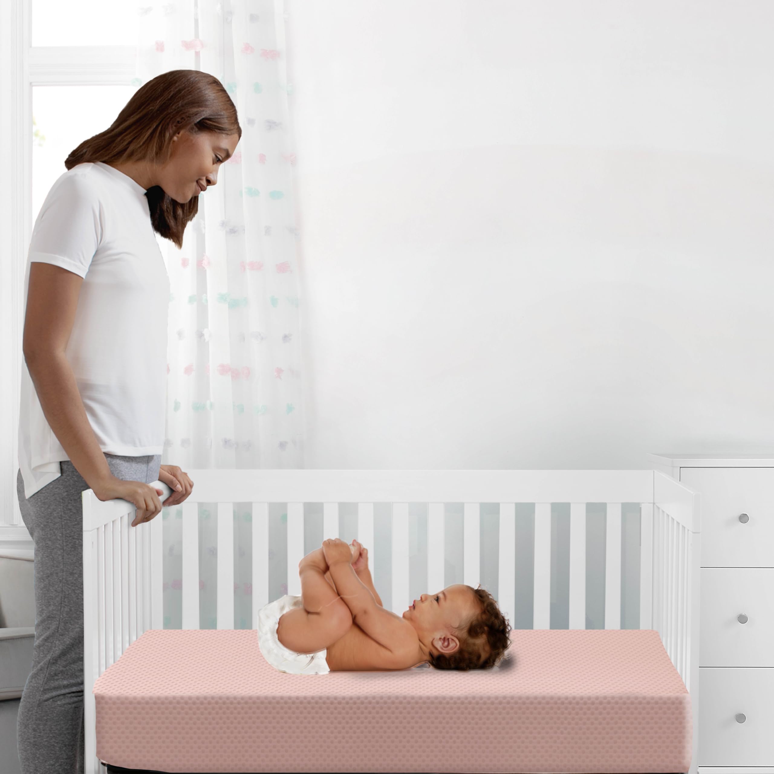 Delta Children Mini Crib Mattress - Breathable & Waterproof -2 Delta Children Mini Crib Mattress - Breathable & Waterproof -2