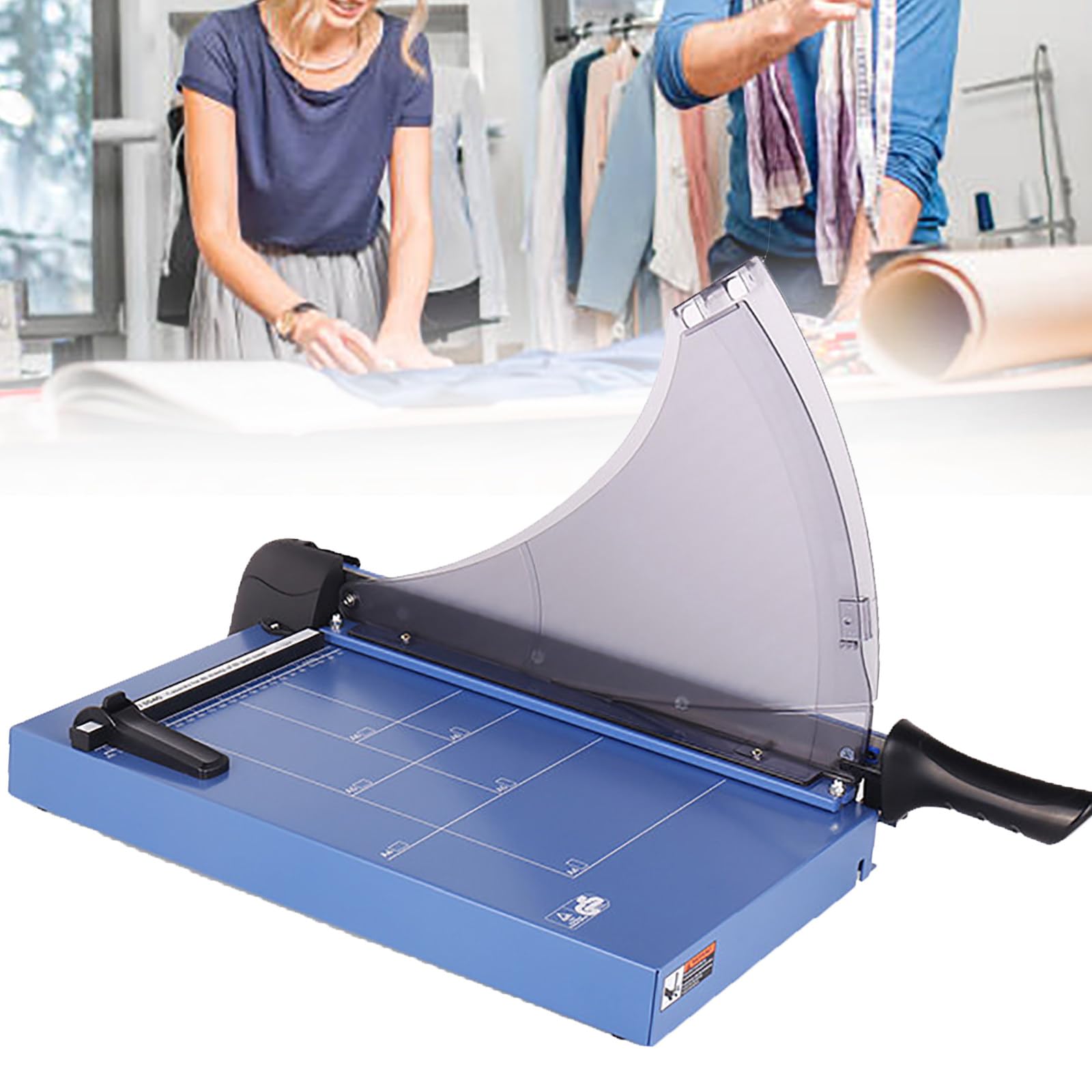 BOOZXCV 14.75'' Guillotine Paper, Heavy Duty Base Paper Trimmer with 40 Sheets Capacity Paper Cutting Board for Classroom, Crafting, Cardstock, Art Projects