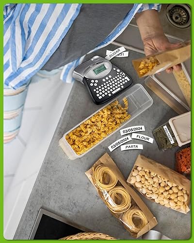 Miniatura 9 de Trabajo para cartuchos Dymo D1 para etiquetadoras 45013 12 pulgadas con recambios de etiquetadora D1 45013s 0.472 in x 9.8 ft negro sobre blanco