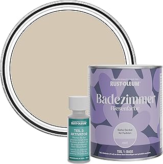 Rust-Oleum wasserbeständiger Fliesenlack für das Badezimmer in mattem Finish -Karamell 750ml