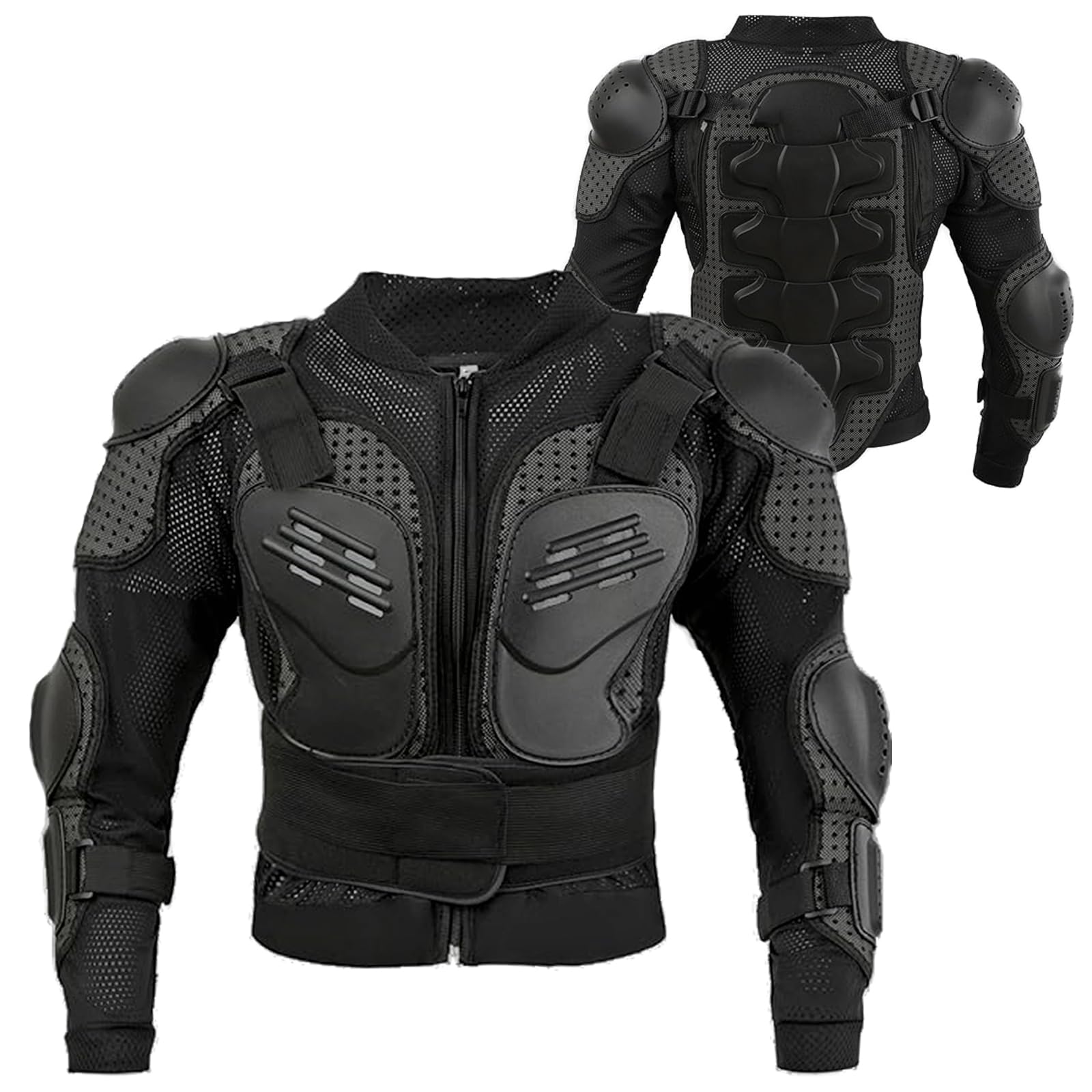 Kids Motorcycle Armor Jacket Spine Chest Protection Dirt Bike Suit Children Full Body Gear Motocross for Cycling Racing Ski
