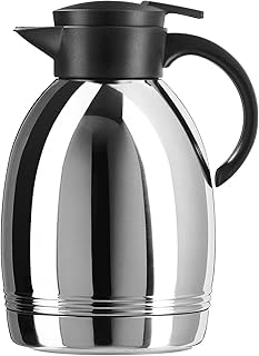 Emsa Konsul Caraffa termica Quick Tip, 1,8 l, acciaio INOX, colore: Acciaio/Nero