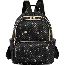 ALAZA Moon Star Zodiac Womens Backpack Purse Causal Daypack Work Travel College Business Trip Bag Shoulder Bag