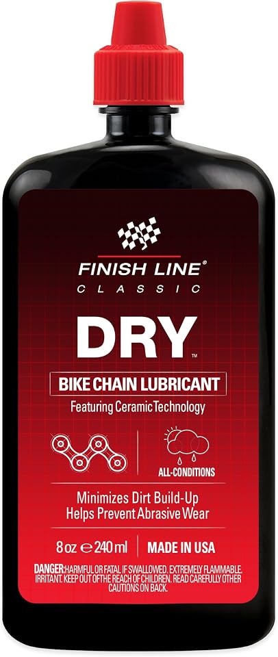 Finish Line Dry Chain Lubricant, 8 fl oz product image from Amazon