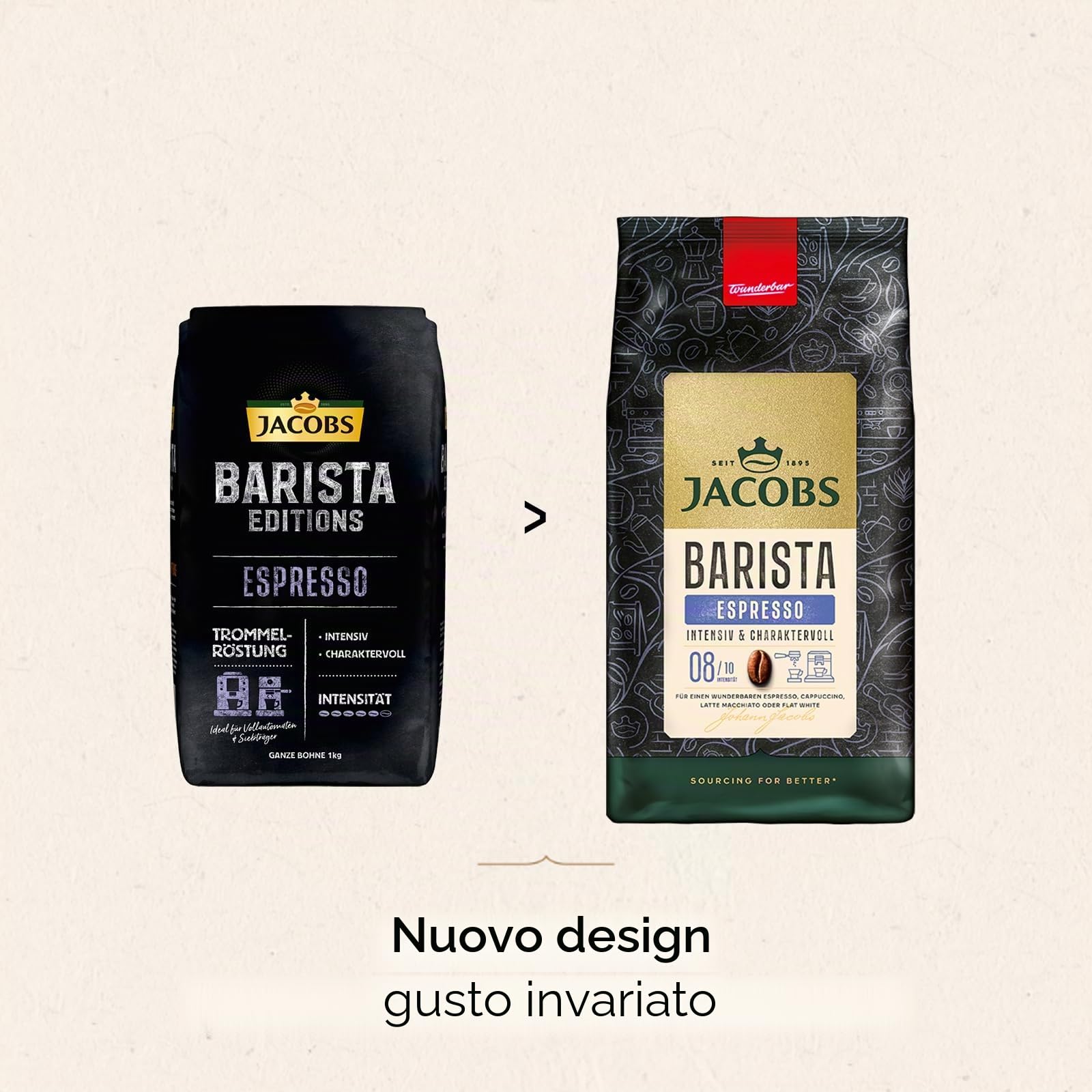 JACOBS Barista Editions Caffè espresso in grani interi Chicchi di caffè 1000 g