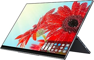 Portable Monitor 15.6'' Portable Monitor 1080P HDR FHD IPS Touchable Computer Display with USB-C HDMI External Monitor for Xbox PS4 Switch Laptop PC Phone for Home, Office