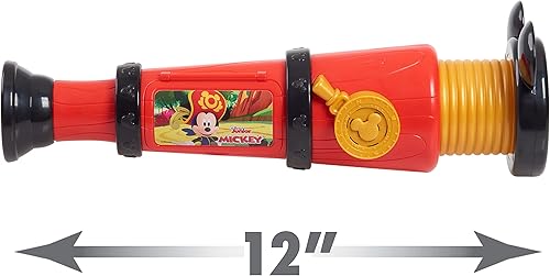 Miniatura 6 de Just Play - Cristal espía de aventura de Mickey Mouse Junior de Disney con sonidos, disfraz de pirata y juego de simulación, juguetes para niños a
