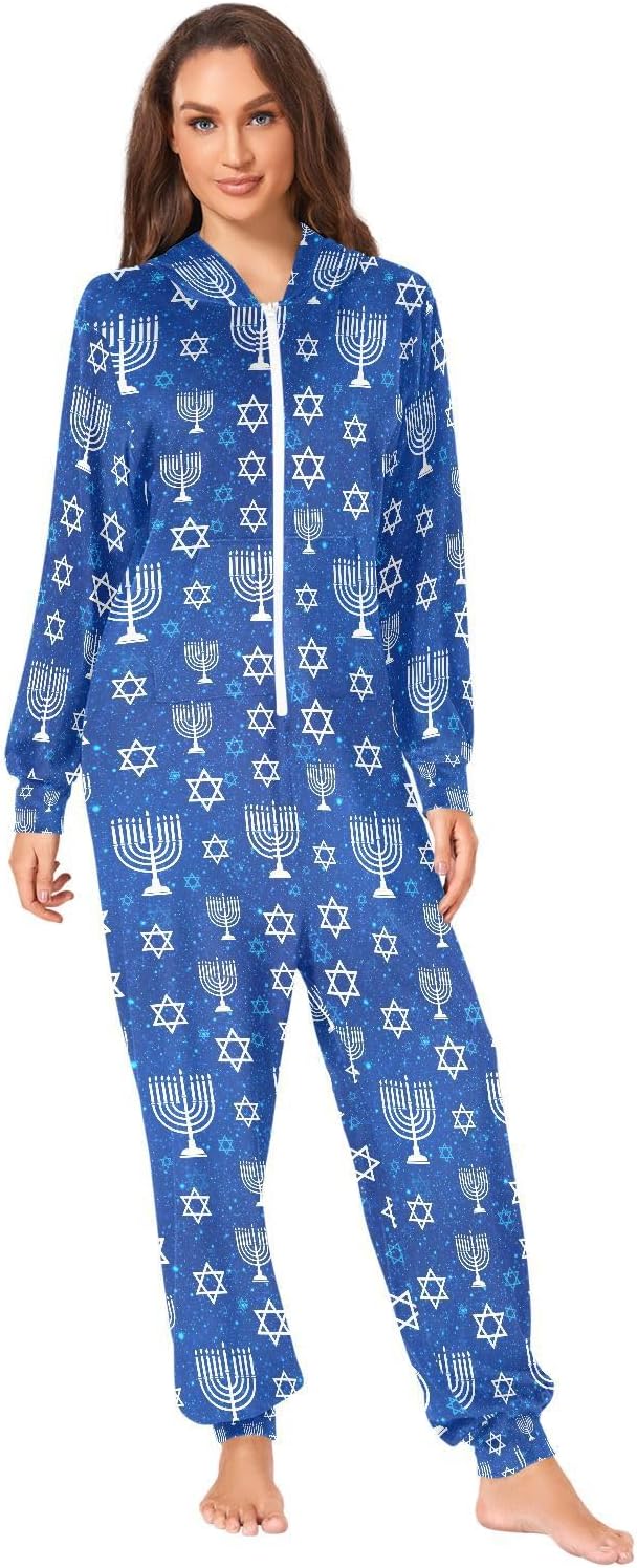 QUGRL Onesies Adult Pajamas Costume for Women Men Unisex Cosplay Sleepwear Homewear Suit Winter S-XL