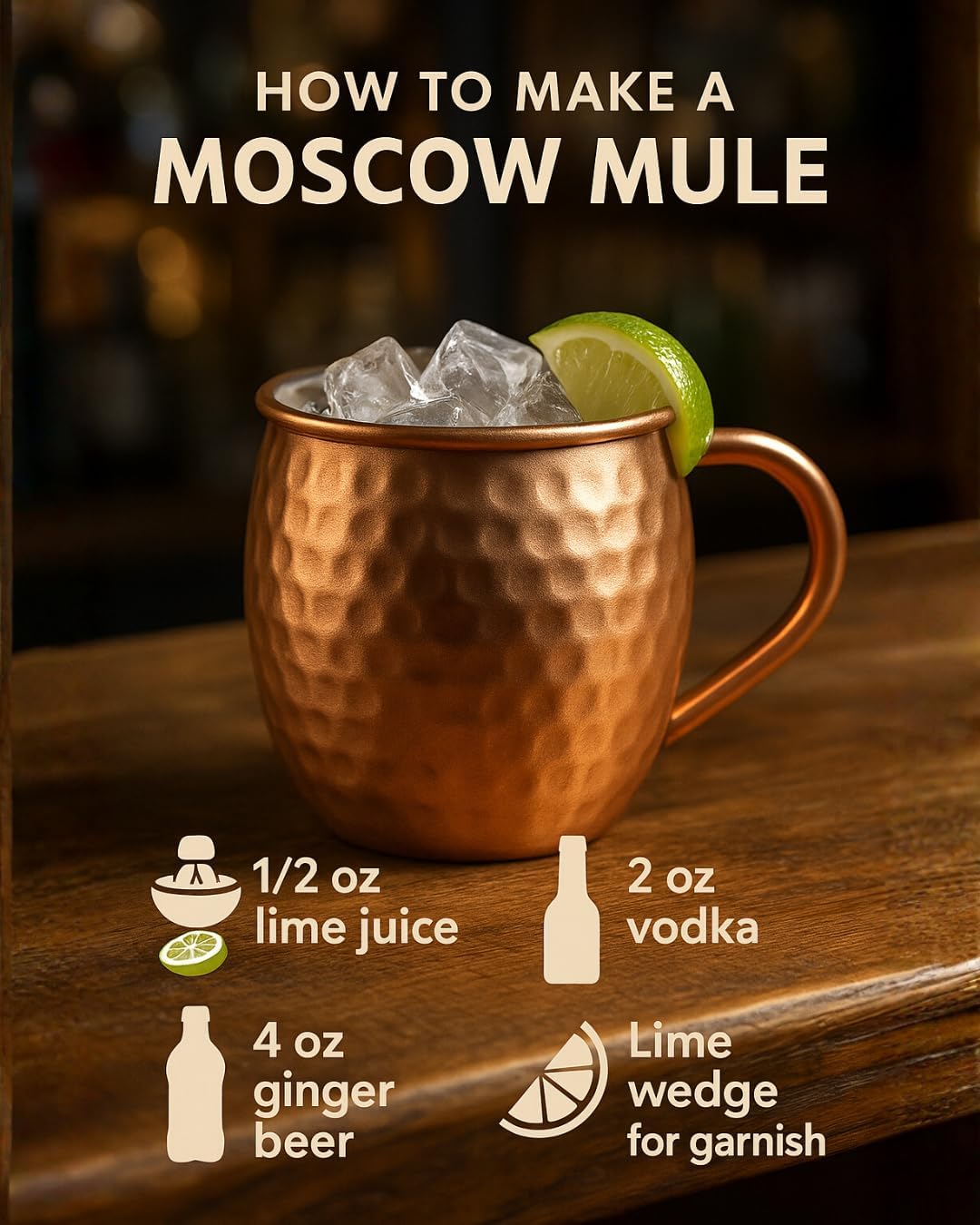 Moscow Mule Copper Mugs Set of 2 – 16 oz Pure Copper Cups for Cocktails – Handcrafted Hammered Finish | Durable Metal Drinkware for Whiskey, Mule Drinks, Bar Accessories