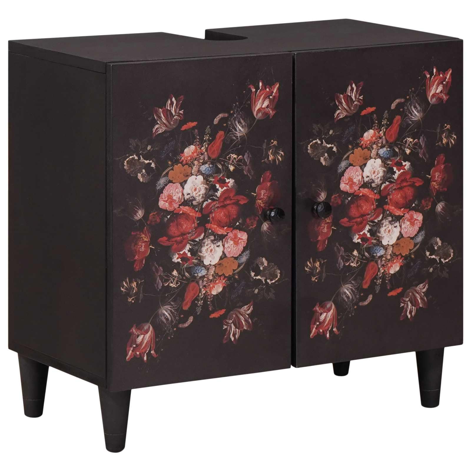 vidaXL Sink cabinet Multicolour 62 x 33 x 58 cm Solid Mango Wood, Bathroom, Modern, Innovative Designs for Comfort and Style Explore Trends, Fixtures, and Unique Elements in 2023