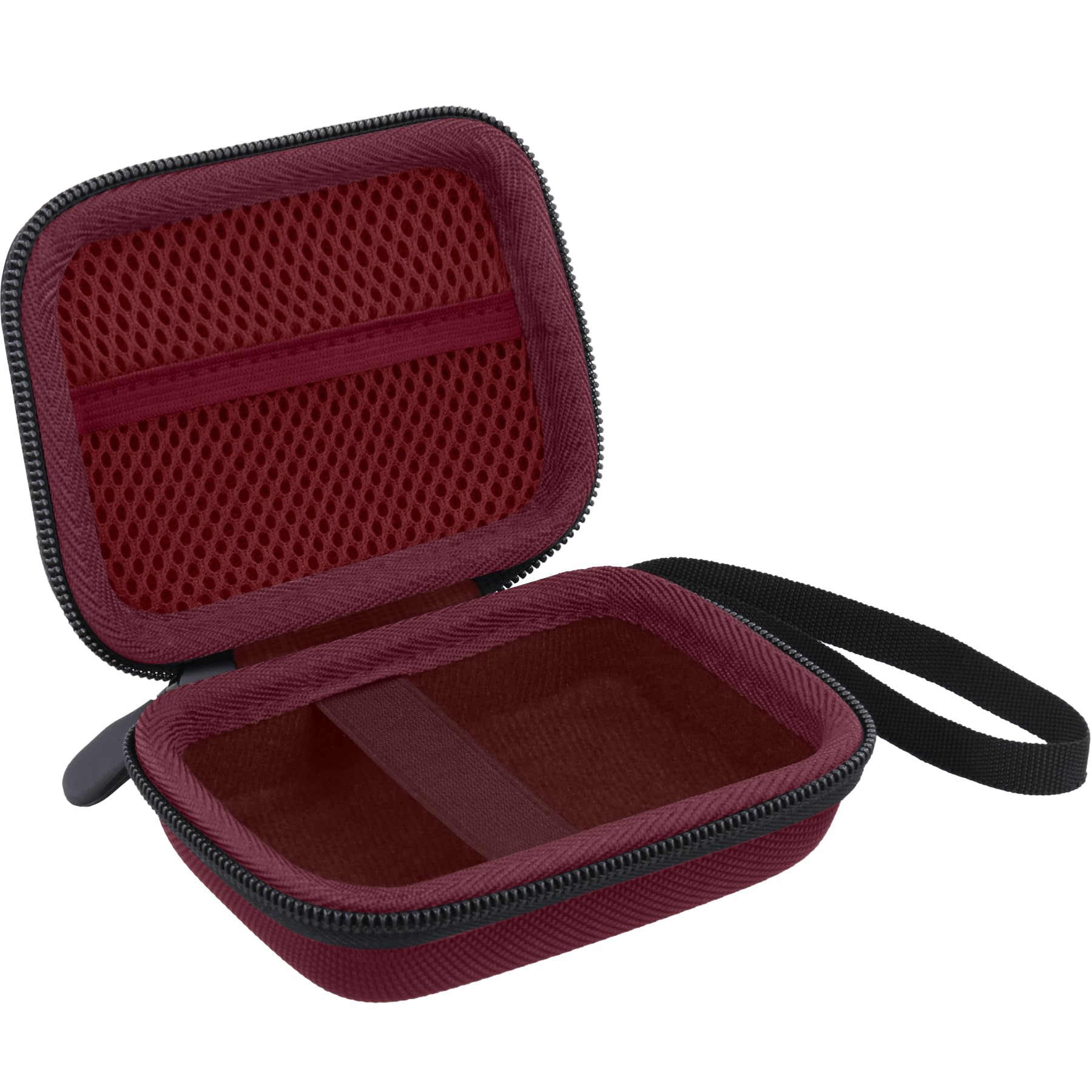 Khanka Do aparatu cyfrowego Kodak PIXPRO FZ55/FZ45/FZ43 16MP Twardy futerał do noszenia z uchwytem i paskiem na szyję, tylko etui, Czerwona