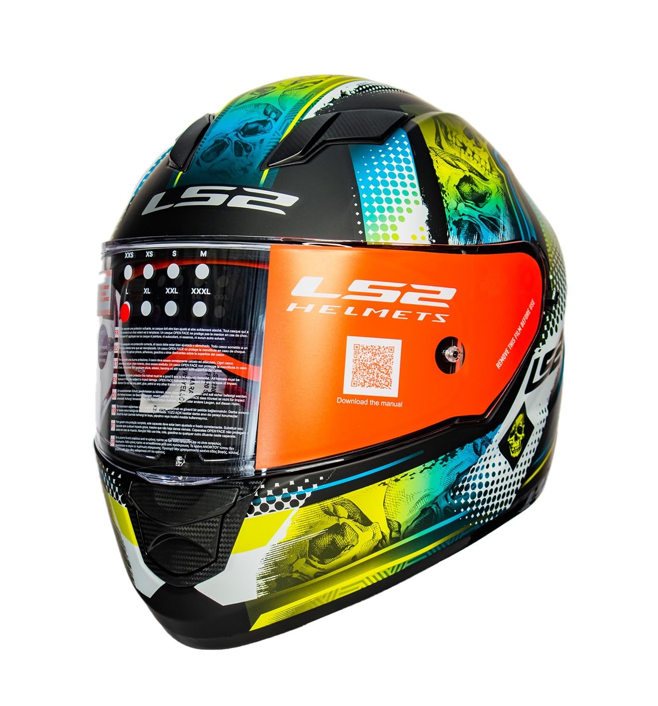 Ls2 Helmets Ff320 Stream Evo Mara Matt Black Hi Viz Desertcart