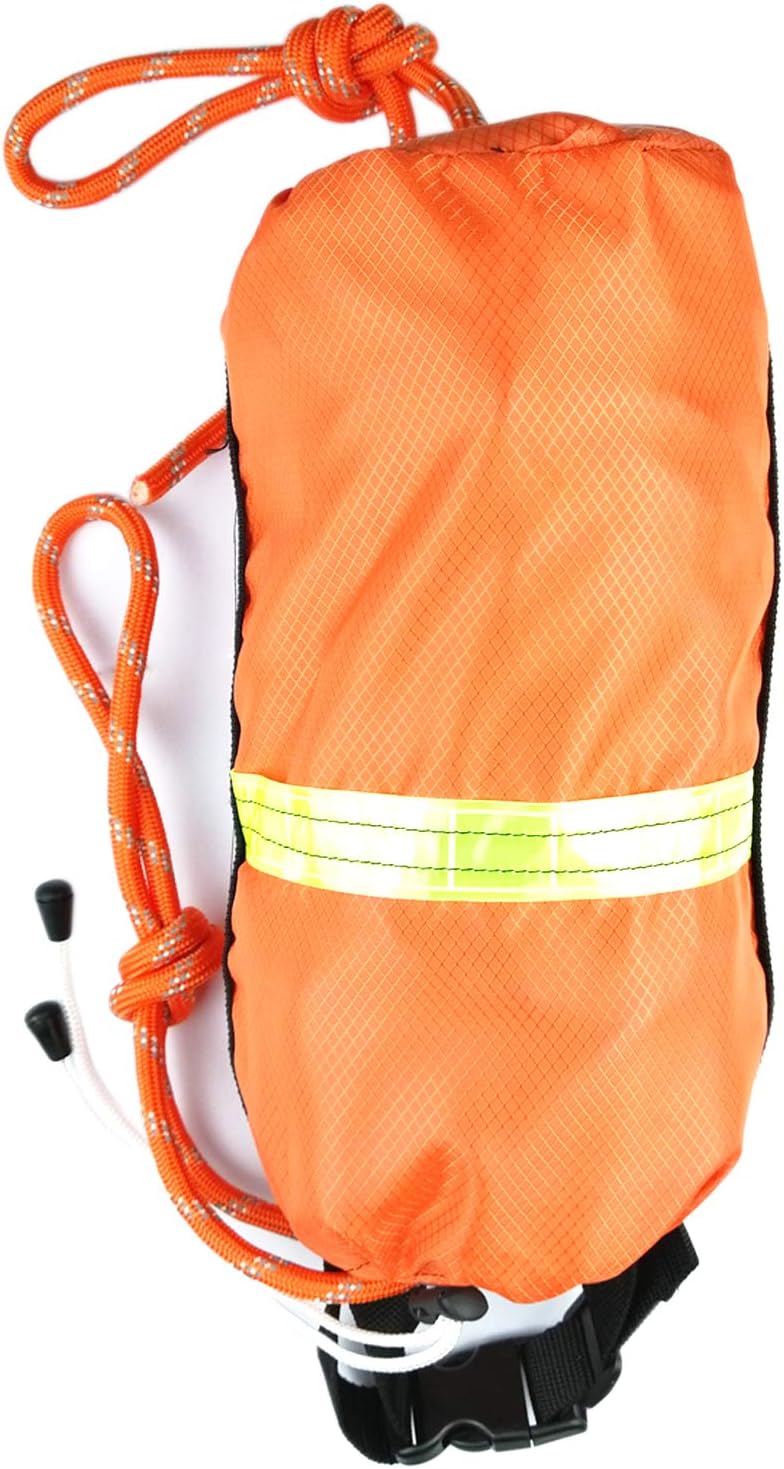 Tooshouse Throw Bag Rescue Rope(5/16 Inch Dia.) High Visibility Water Rescue Safety