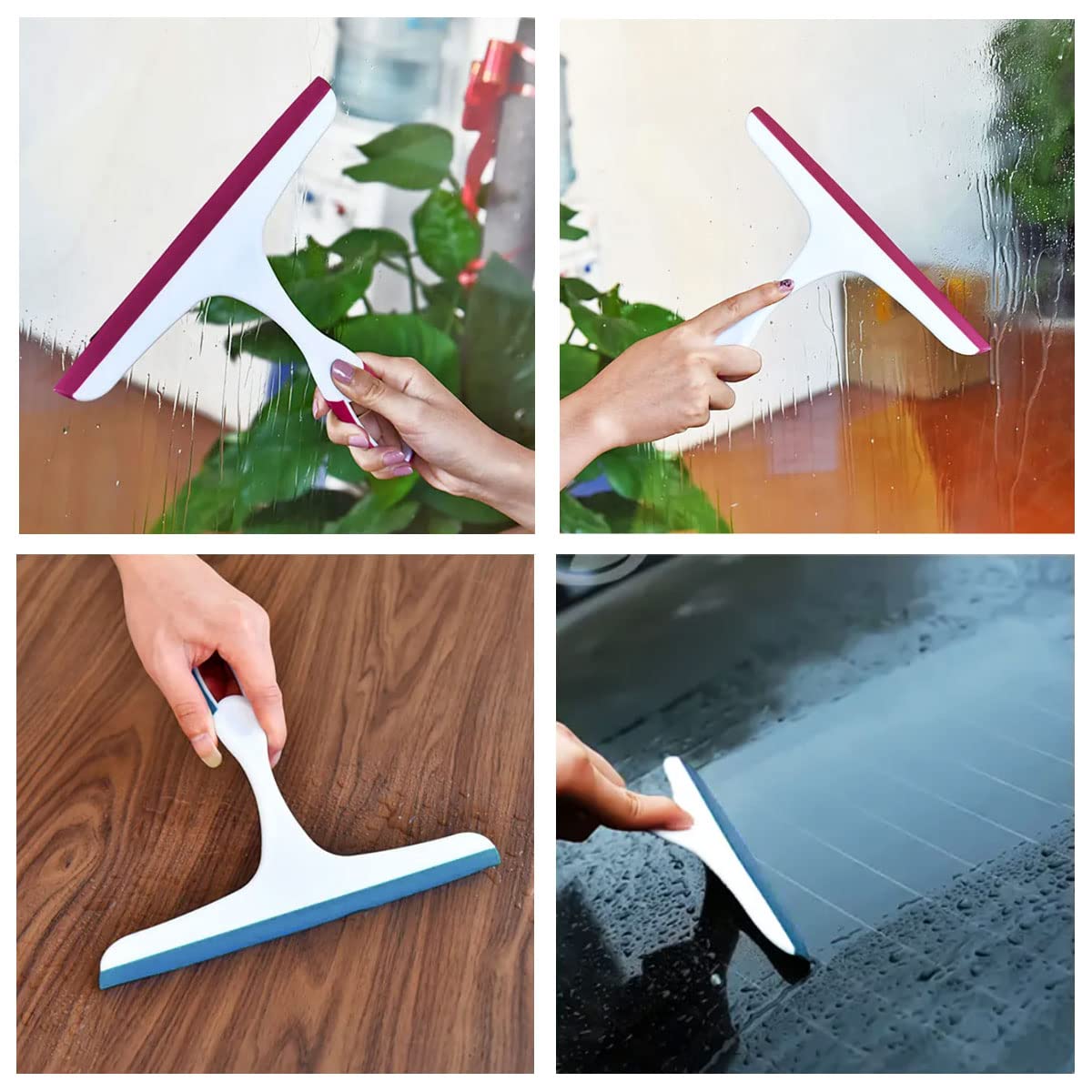 Fensterabzieher Für Tönung & Reinigung – Gebogen, 35 Cm Klinge, Für Glas, Auto, Dusche