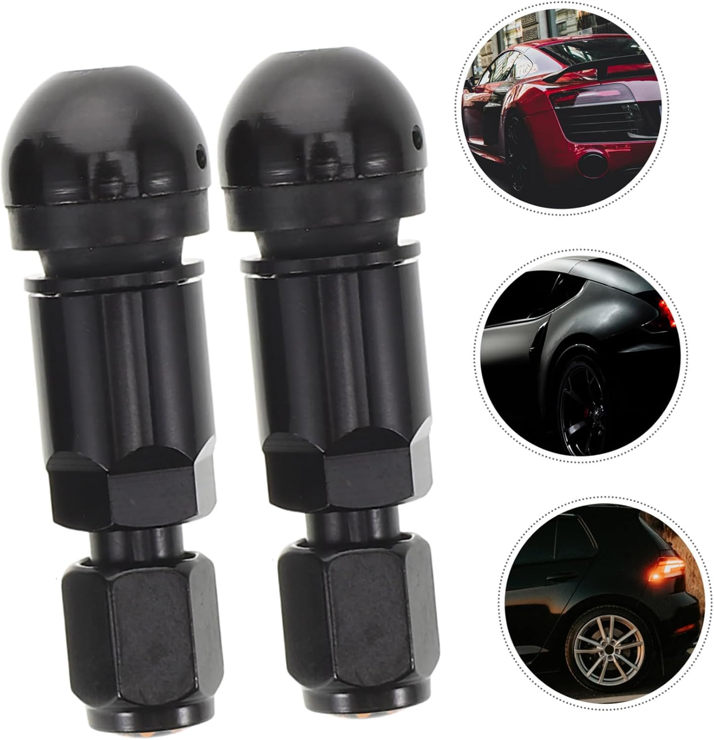 iplusmile 4pcs Tire Valve Stems Replacement for Cars and Motorcycles Metal Clamp Design for Maintains Optimal Tire Pressure Compatibility for Vehicles and Trucks