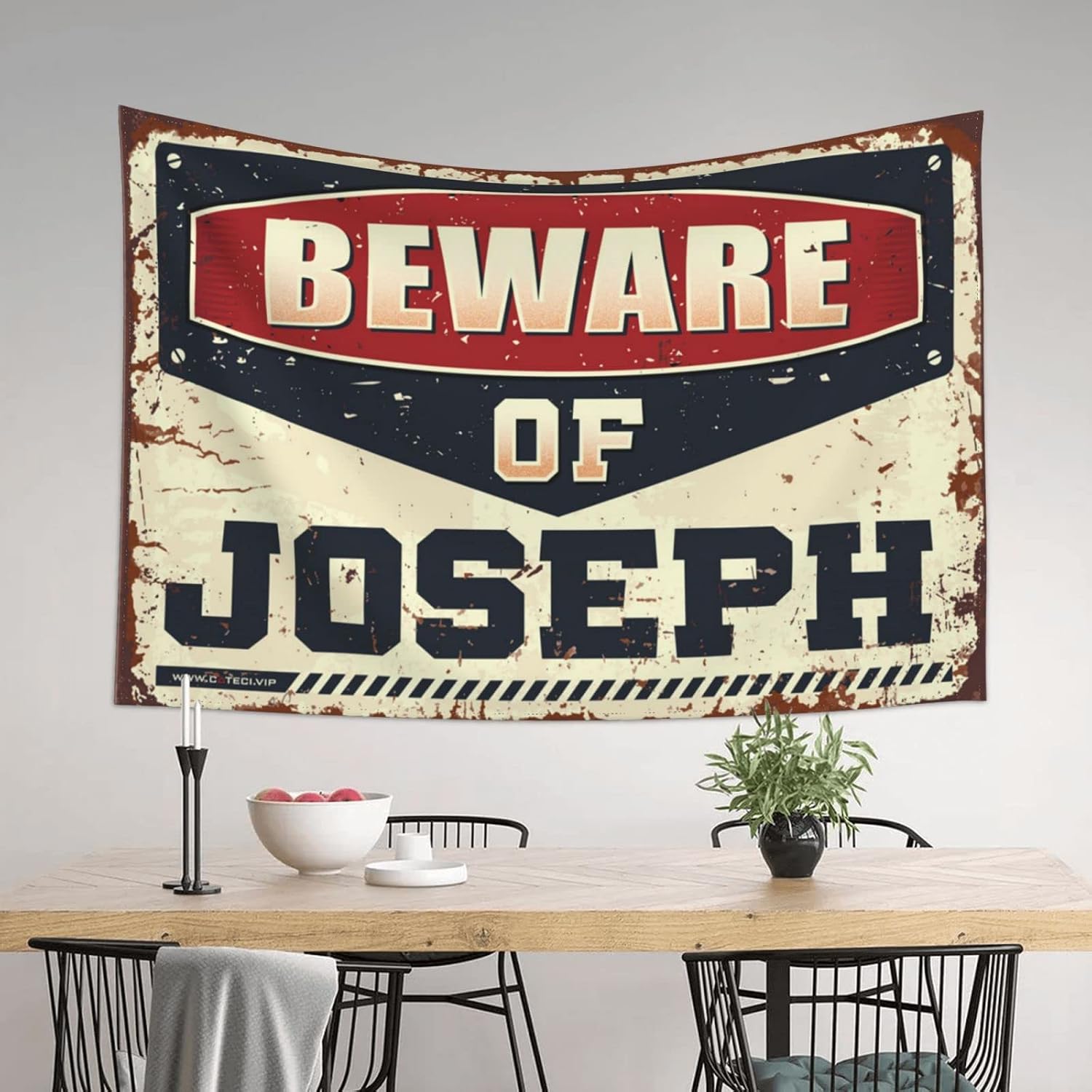 Home Decor Men Beware Of Joseph Tapestry Tapsterys Wall Large Tapestry(75X100CM)