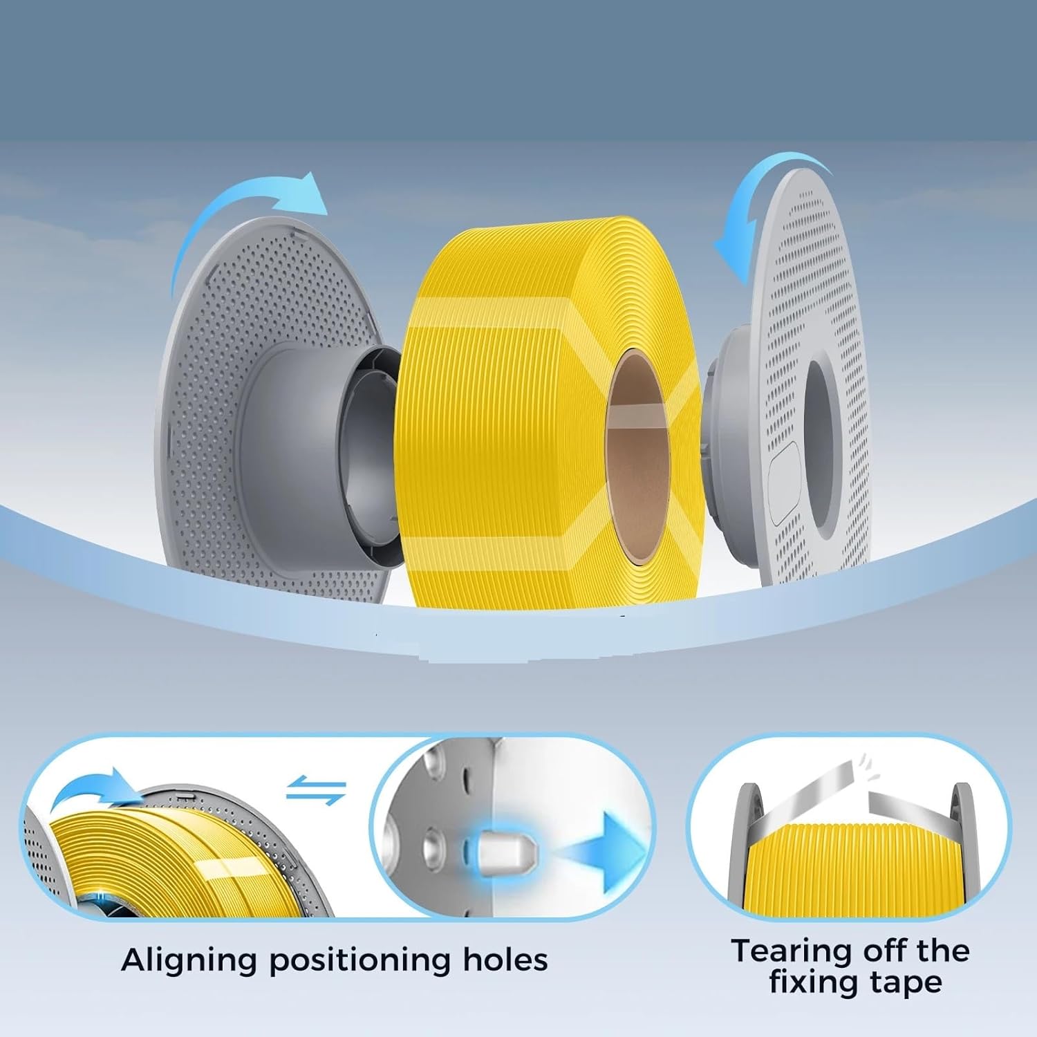 For creality PETG Filament Refill 1.75mm 3D Printer Filament 1kg Filament on Aluminum Reusable Spool Dimensional Accuracy ±0.03mm(Green)