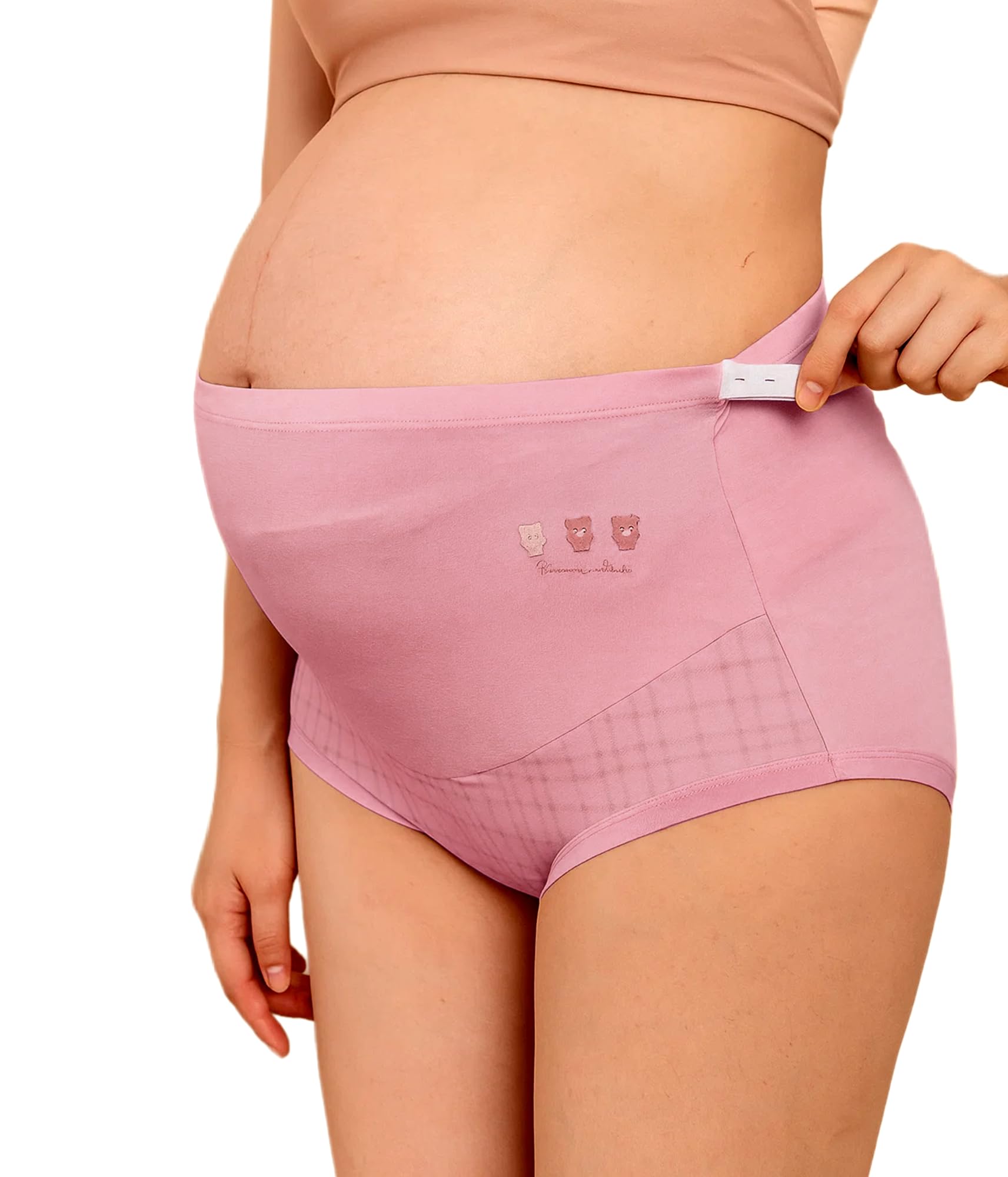 eleg & stilance High Waist Maternity Panty for Pregnant Women | Adjustable Belly Support | Soft Cotton Stretchable Underwear Plus Size (Size XL to 10XL)-picture-1