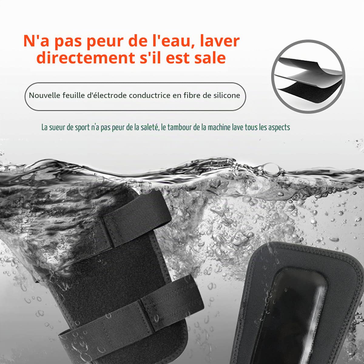 Mise ¨¤ Niveau EMS ¨¦Lectrique Stimulateur Musculaire Masseur Fitness TENS Anti Cellulite Jambes Ceintures Entra?Neur Minceur Cuisse