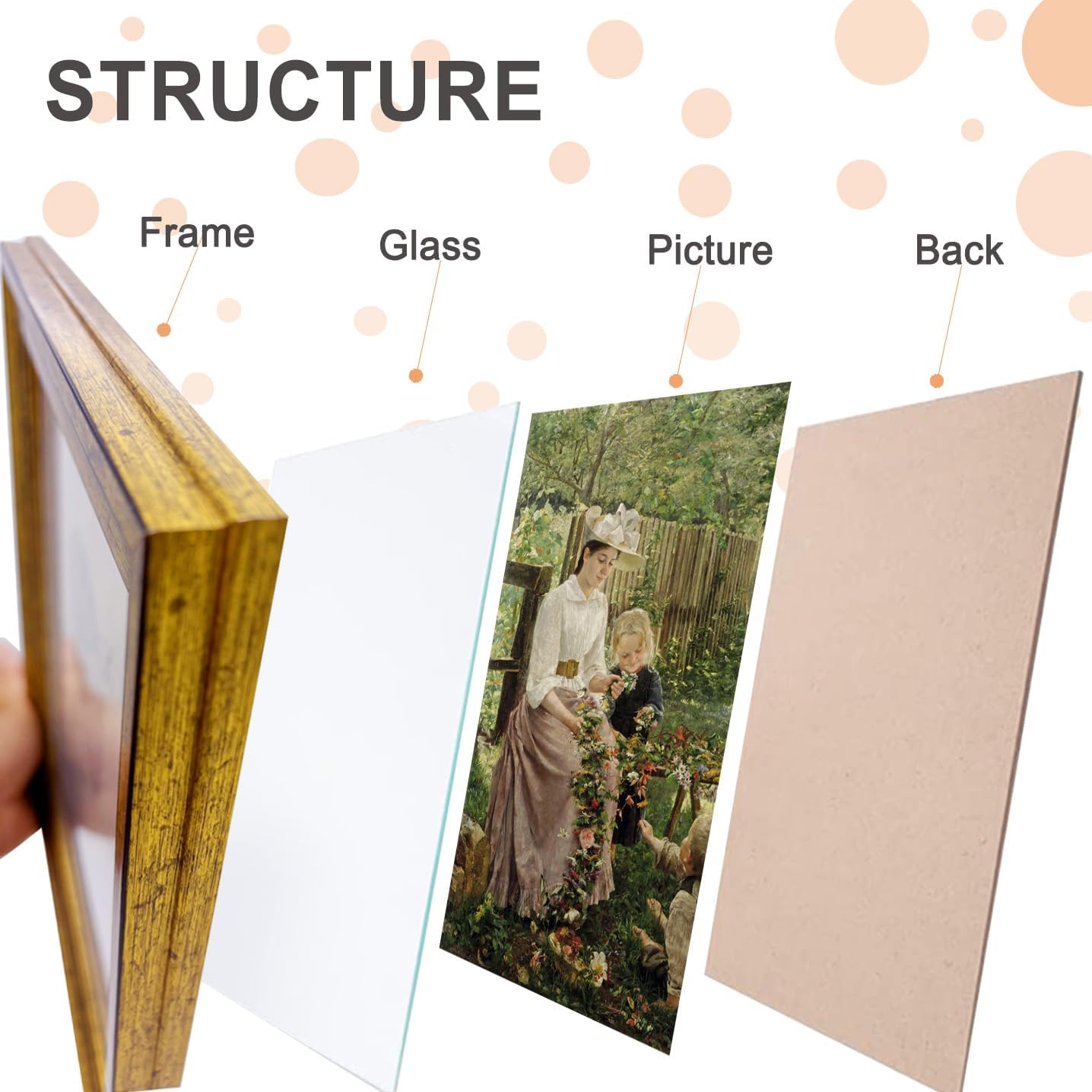 20x24 Picture Frame with Real Glass set of 2, Vintage Frames - Antique Style Frames for Wall - Ornate Frame for Rustic Gold Office or Home Decor Display Family Friends Wedding Gift