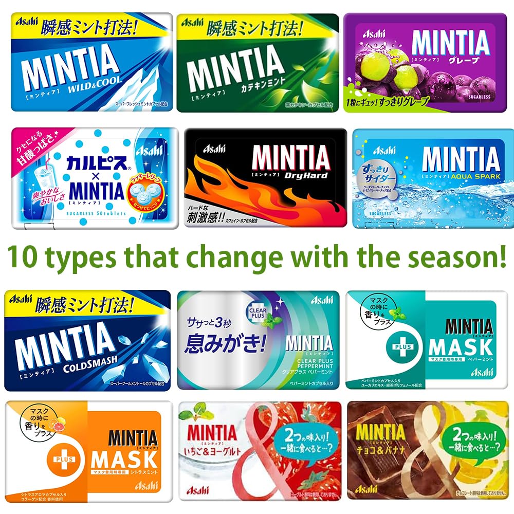 Amazon.com : Mintia Assortment 0.2oz 11Types Japanese Tablet Candy