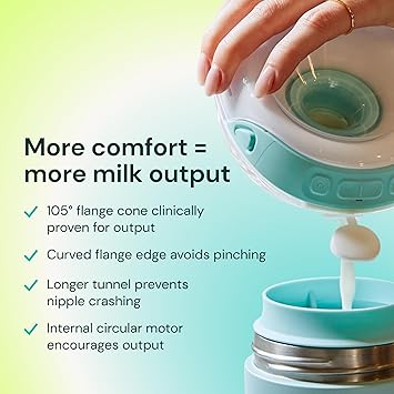 Willow Go Wearable Breast Pump, Hands Free Double Electric Breast Pump, Wireless In-Bra Design with 15 level Hospital Grade Suction, includes 24mm & 21mm Flanges & 5oz Reusable Containers, App enabled
