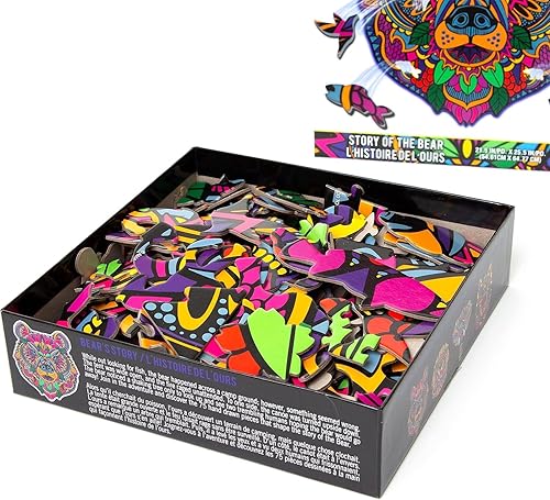 Miniatura 4 de Hidden Shapes - Rompecabezas para adultos - 300 piezas - Dibujado a mano - 75 formas ocultas únicas - Gran regalo para mamá, papá, adolescentes