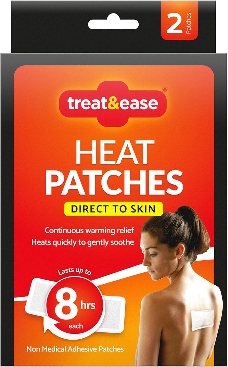 2pk Back and Shoulder Heat Pads Heat Patches That Can Last for 8