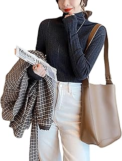 [Vmiutyer LLOP] ハイネック インナー レディース 薄手 ニット 長袖 タートルネック スリム インナーシャツ 冬 秋 柔らかい かわいい 7色展開