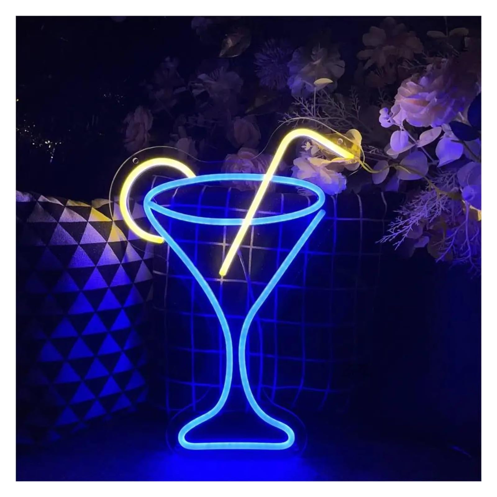 Insegna al Neon Bere Insegne Al Neon Alimentate Tramite USB, Luce Al Neon Per Limonata Adatta Per Decorazioni Da Parete Per Feste In Club, Bistrot 30cmx40cm