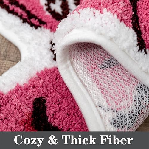 Miniatura 4 de ZSCYD-yingda1992 Alfombra en forma de tigre con forma de animales alfombra antideslizante para puerta de baño dormitorio baño cocina alfombra de