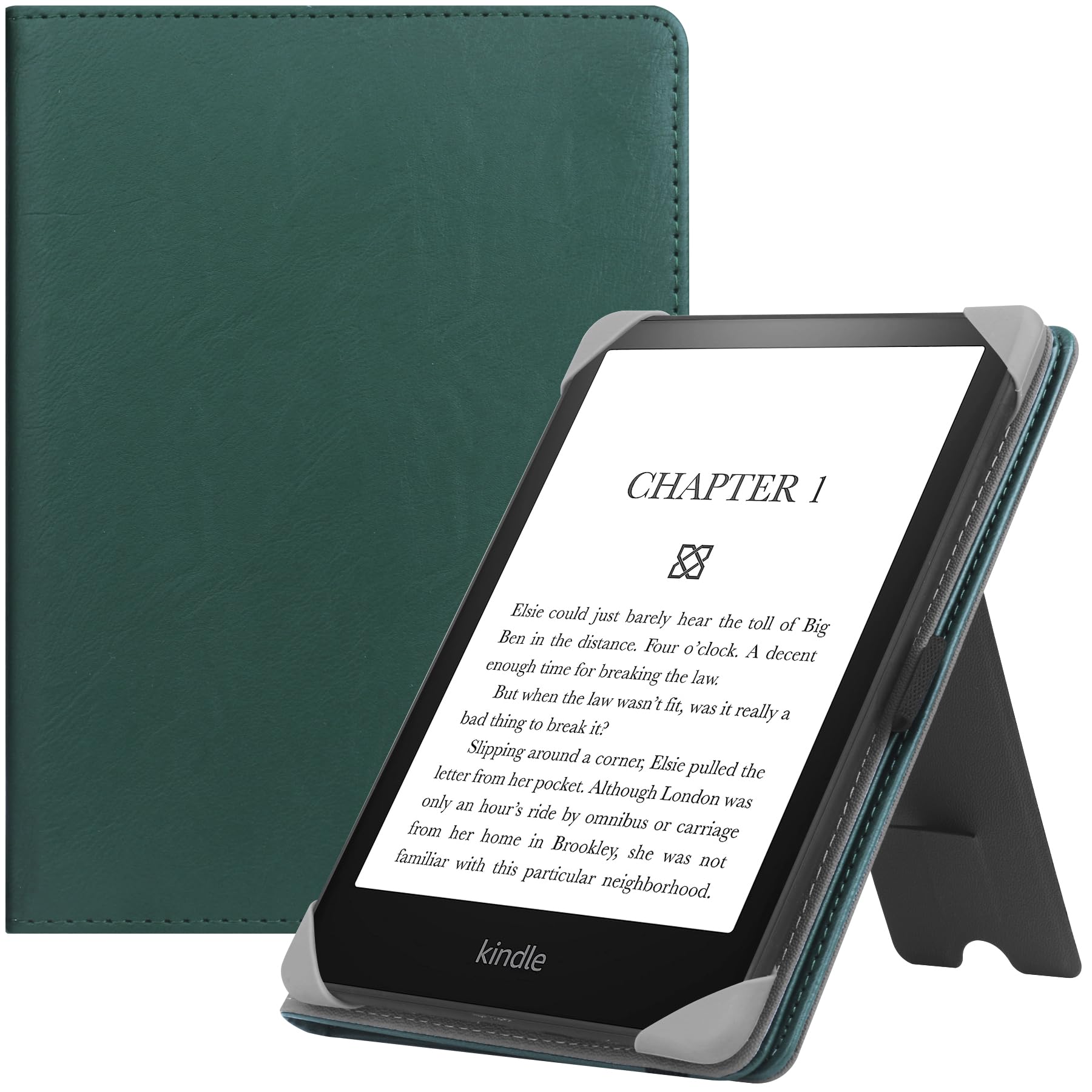 Universal Stand Case for 6-6.8 inch eReaders,Premium PU Leather Sleeve Stand Cover with Handstrap Compatible with All 6" 6.8" Paperwhite/Kobo/Tolino/Pocketook/Sony E-Book Reader-Mint