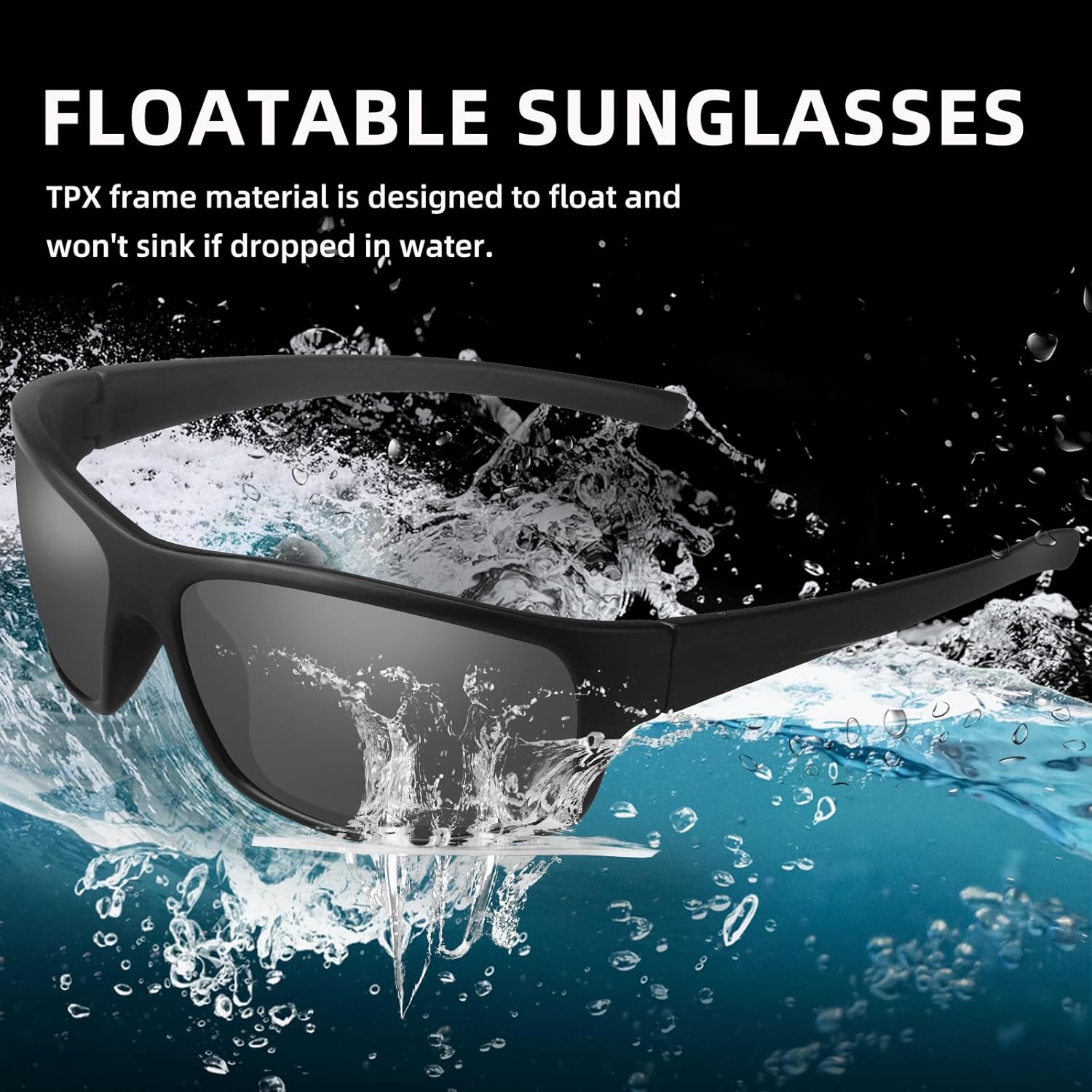 Floating Polarized Fishing Sunglasses for Men Women, Sailing Boating Gifts Beach Cool Style Glasses