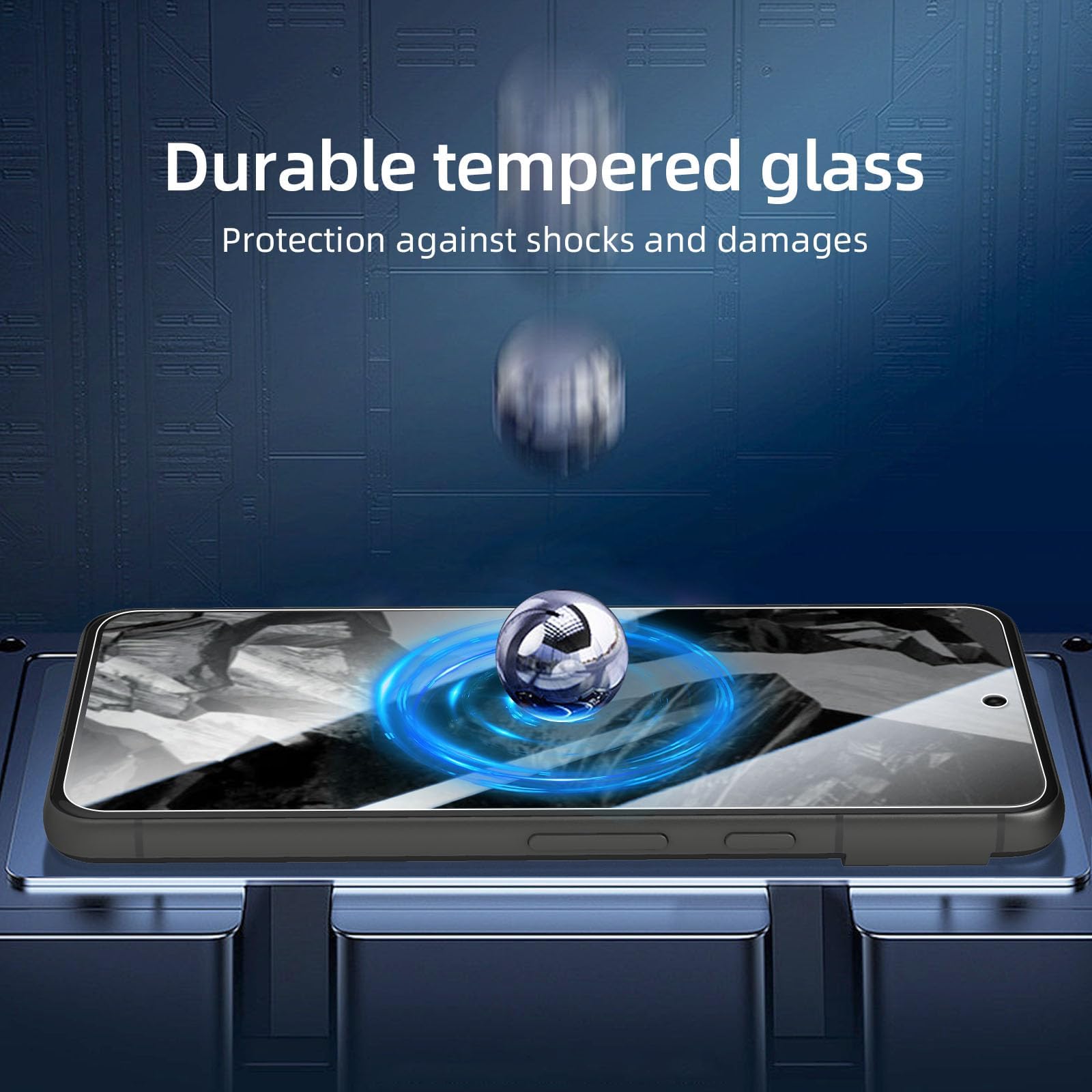 NEW'C 3 sztuki do Google Pixel 8A do szkła pancernego, wolne od zarysowań, twardość 9H, folia ochronna na wyświetlacz HD, 0,33 mm, ultra przezroczysta, ultra wytrzymała