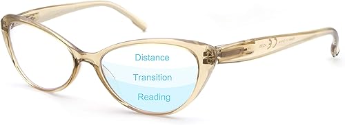 Vista 7 de MODFANS Gafas de lectura multienfoque progresivas, lentes de lectura con bloqueo de luz azul Rojo