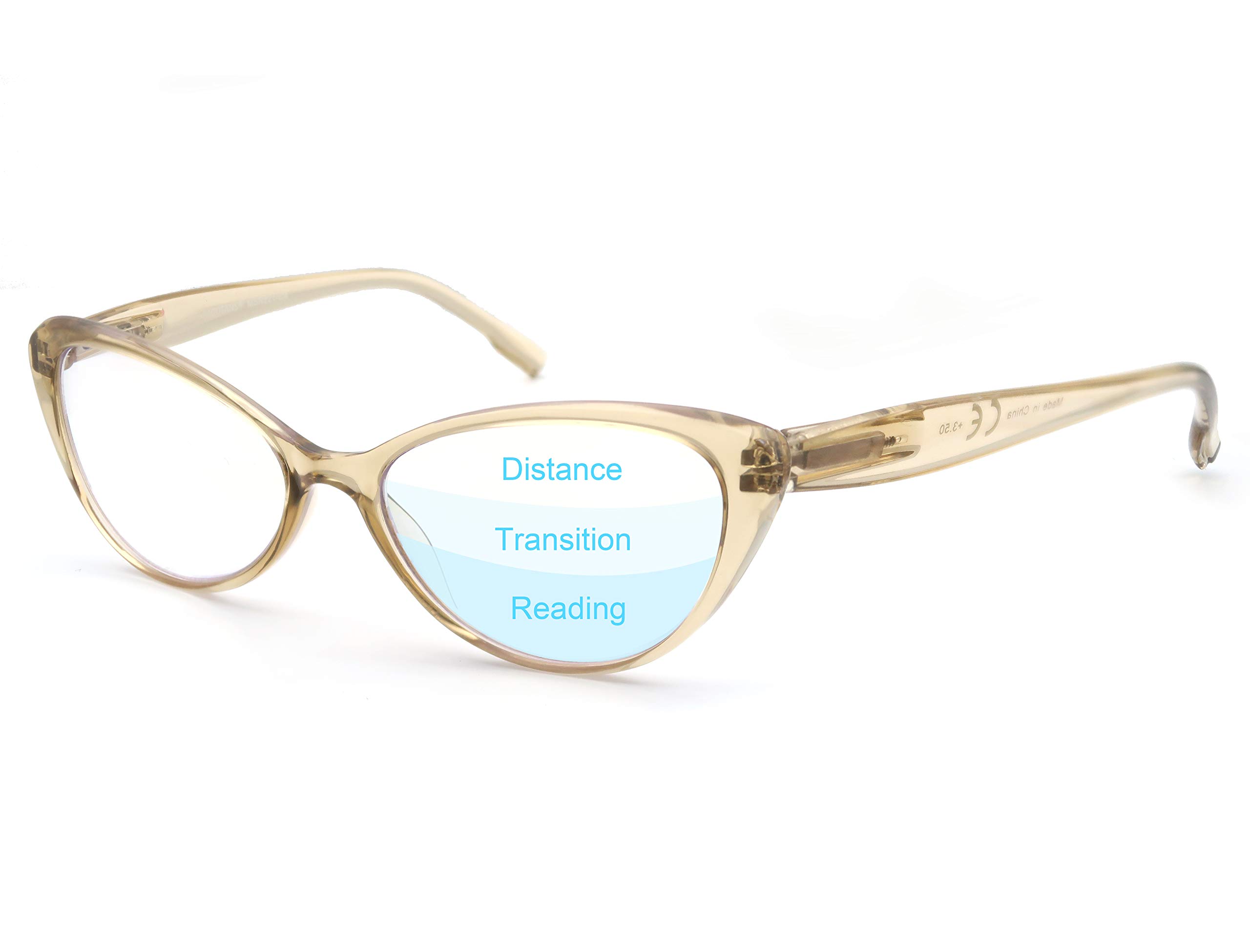 MODFANS Progressive Multifocus Reading Glasses,Blue Light Blocking Readers Eyeglasses